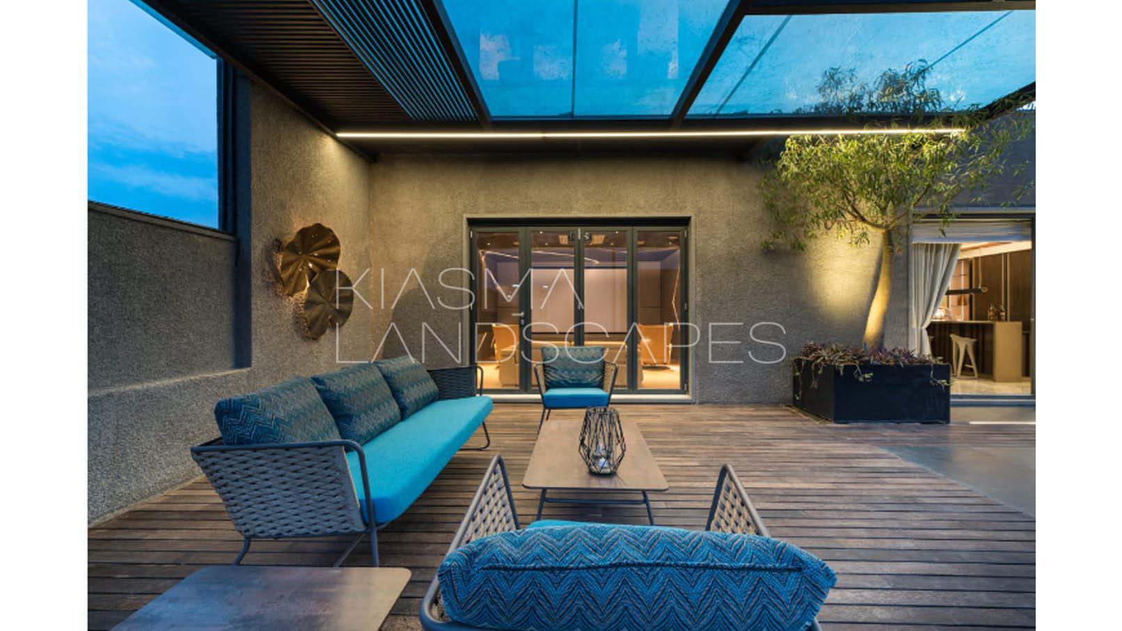 Lighting for Terrace Architecture Design for K Pradeep Reddy