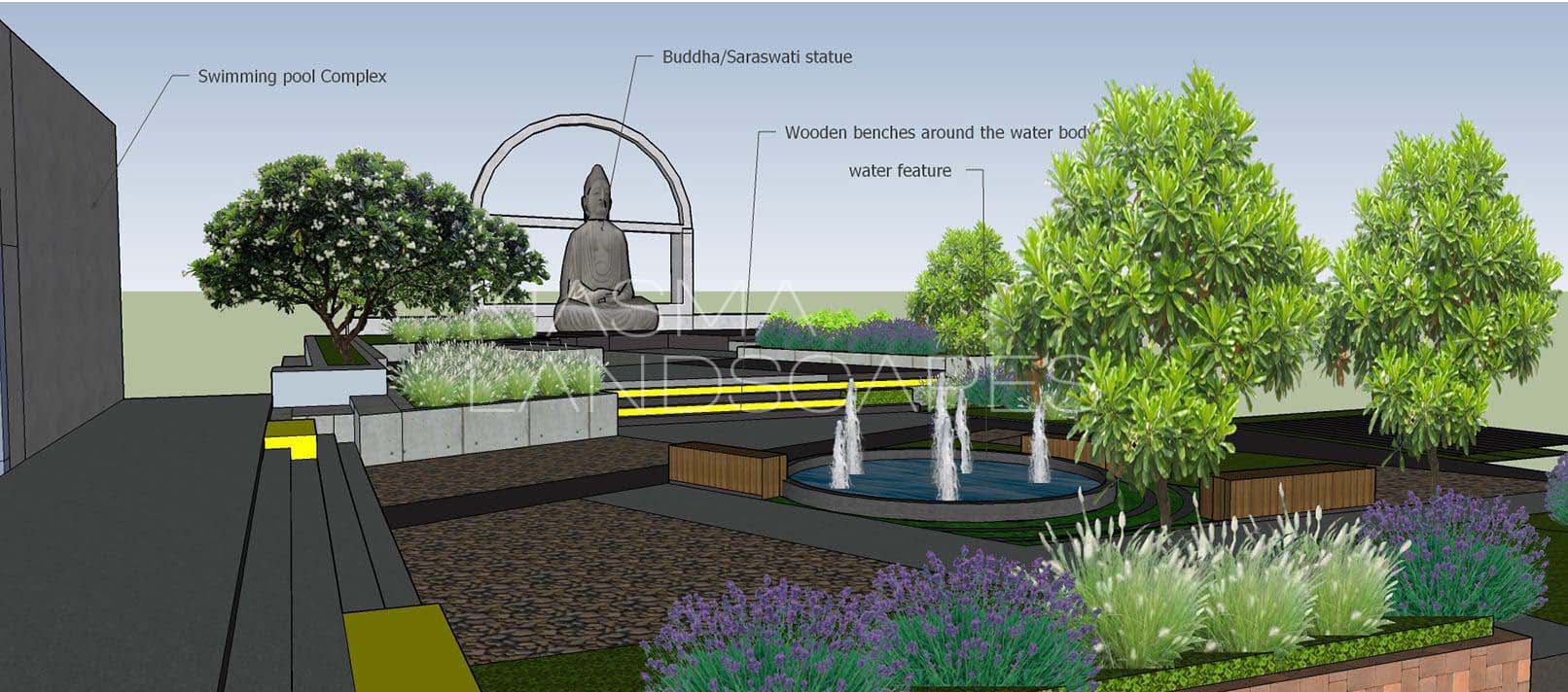 Mussoorie International School Detailed Sculpture Design